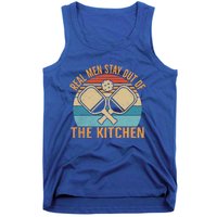 Retro Real Stay Out Of The Kitchen Funny Pickleball Gift Tank Top