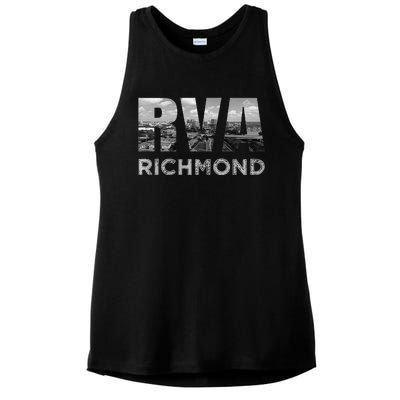 RVA Richmond Skyline Commonwealth Virginia Local Souvenir Ladies PosiCharge Tri-Blend Wicking Tank