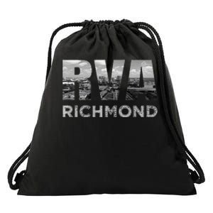 RVA Richmond Skyline Commonwealth Virginia Local Souvenir Drawstring Bag