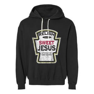 Retro Relish Sweet Jesus Garment-Dyed Fleece Hoodie