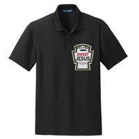 Retro Relish Sweet Jesus Dry Zone Grid Polo