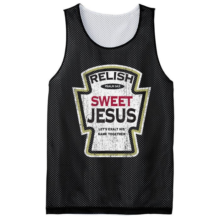 Retro Relish Sweet Jesus Mesh Reversible Basketball Jersey Tank