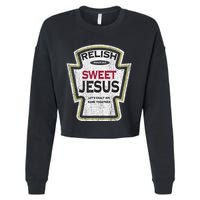 Retro Relish Sweet Jesus Cropped Pullover Crew