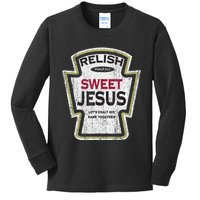 Retro Relish Sweet Jesus Kids Long Sleeve Shirt