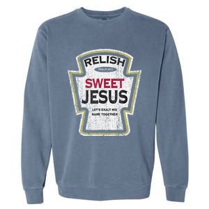 Retro Relish Sweet Jesus Garment-Dyed Sweatshirt