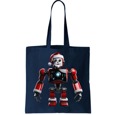 Realistic Robotic Santa Robot Christmas Xmas Lover Tote Bag