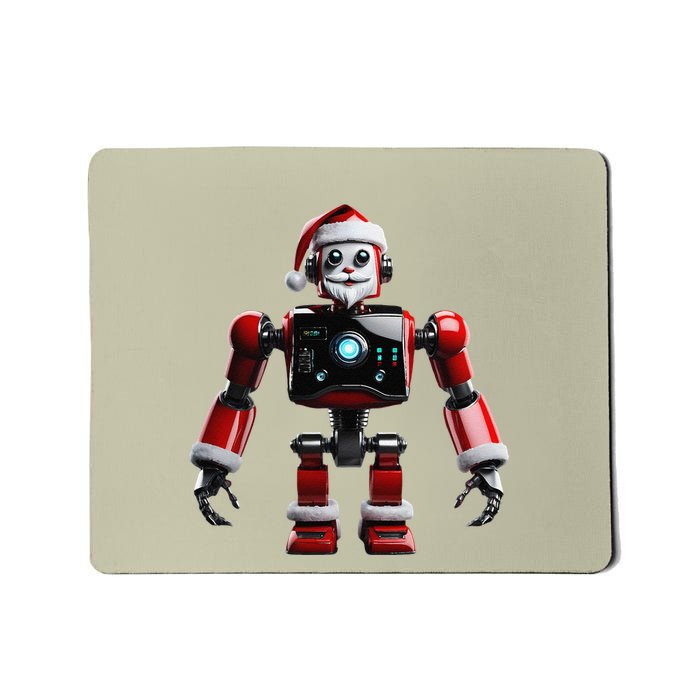 Realistic Robotic Santa Robot Christmas Xmas Lover Mousepad