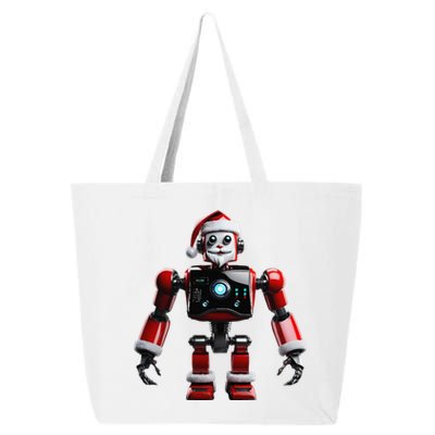 Realistic Robotic Santa Robot Christmas Xmas Lover 25L Jumbo Tote