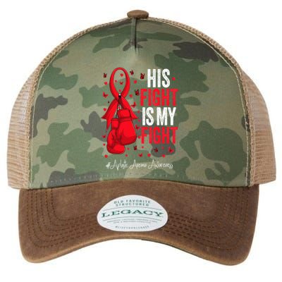 Red Ribbon Survivor Fighter Aplastic Anemia Awareness Legacy Tie Dye Trucker Hat