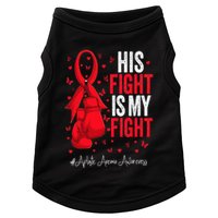 Red Ribbon Survivor Fighter Aplastic Anemia Awareness Doggie Tank