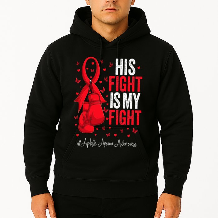 Red Ribbon Survivor Fighter Aplastic Anemia Awareness Hoodie