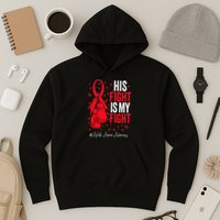 Red Ribbon Survivor Fighter Aplastic Anemia Awareness Hoodie