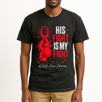 Red Ribbon Survivor Fighter Aplastic Anemia Awareness Tall T-Shirt