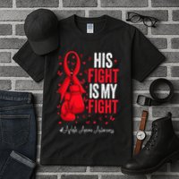 Red Ribbon Survivor Fighter Aplastic Anemia Awareness Tall T-Shirt