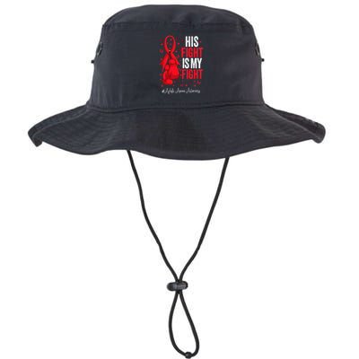Red Ribbon Survivor Fighter Aplastic Anemia Awareness Bucket Hat