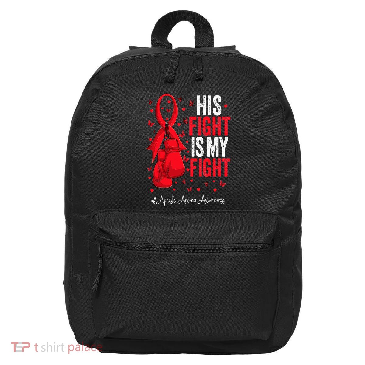 Red Ribbon Survivor Fighter Aplastic Anemia Awareness 16 in Basic Backpack