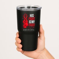 Red Ribbon Survivor Fighter Aplastic Anemia Awareness Tumbler