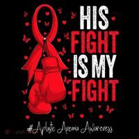 Red Ribbon Survivor Fighter Aplastic Anemia Awareness Toddler Sweatshirt
