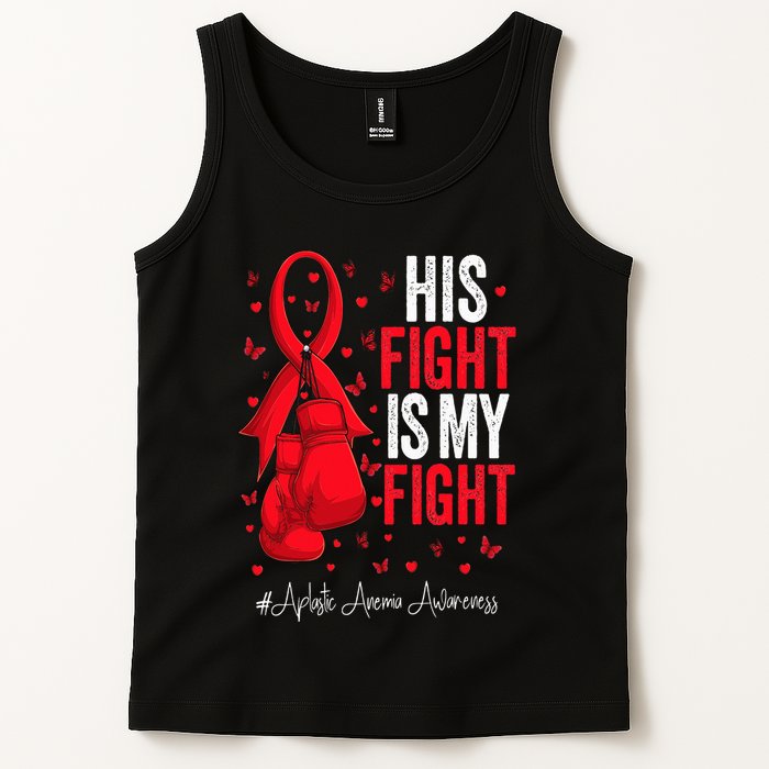 Red Ribbon Survivor Fighter Aplastic Anemia Awareness Tank Top