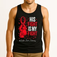 Red Ribbon Survivor Fighter Aplastic Anemia Awareness Tank Top