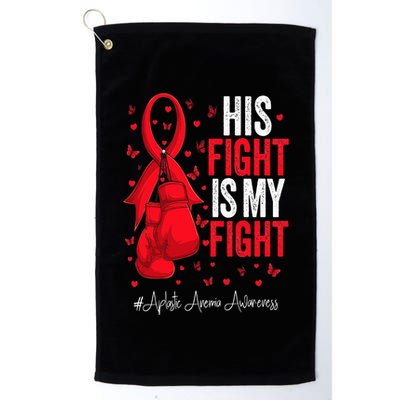 Red Ribbon Survivor Fighter Aplastic Anemia Awareness Golf Towel
