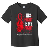 Red Ribbon Survivor Fighter Aplastic Anemia Awareness Toddler T-Shirt