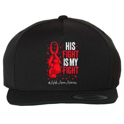 Red Ribbon Survivor Fighter Aplastic Anemia Awareness Wool Snapback Cap