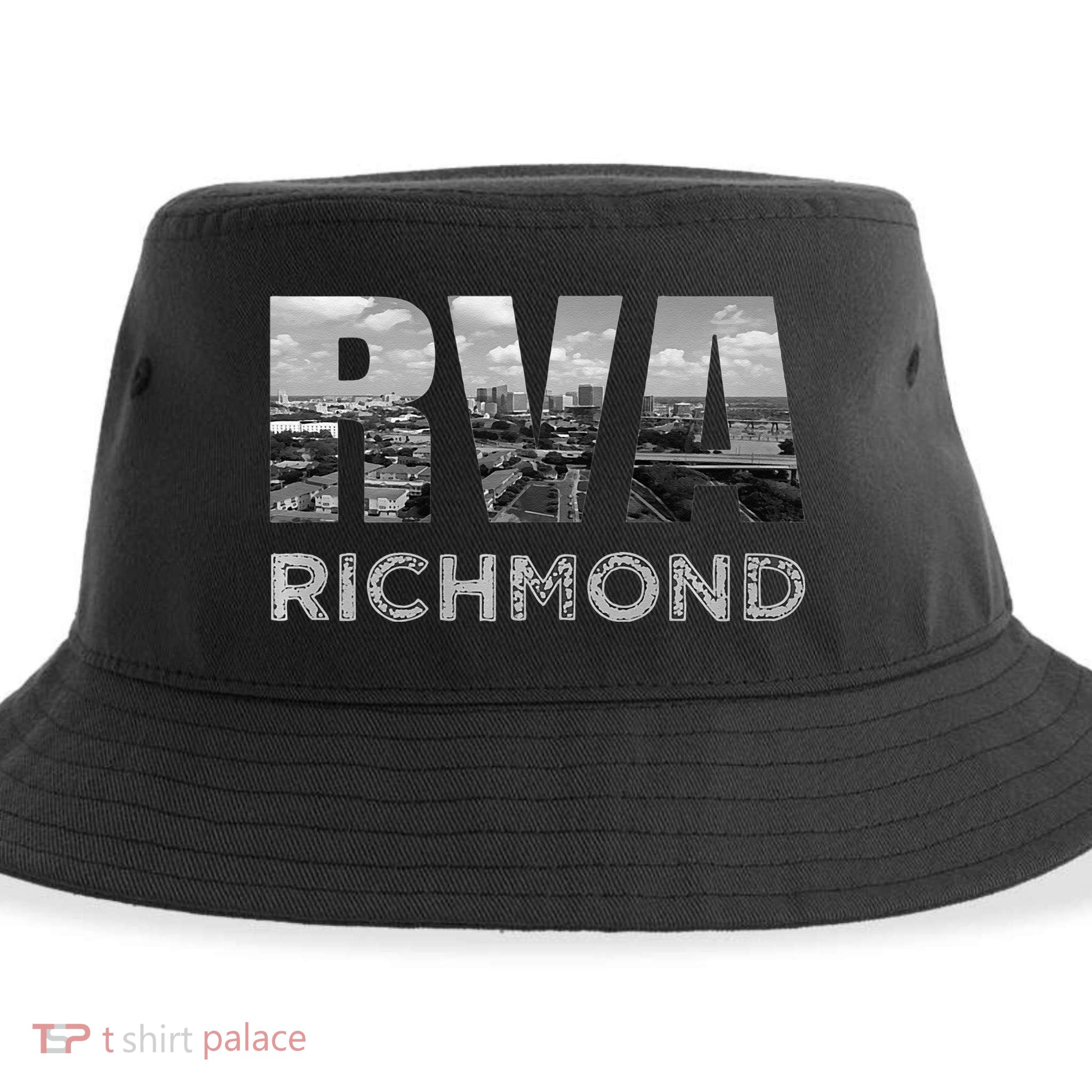 RVA Richmond Skyline Commonwealth Virginia Local Souvenir Sustainable Bucket Hat