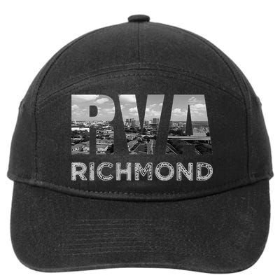 RVA Richmond Skyline Commonwealth Virginia Local Souvenir 7-Panel Snapback Hat