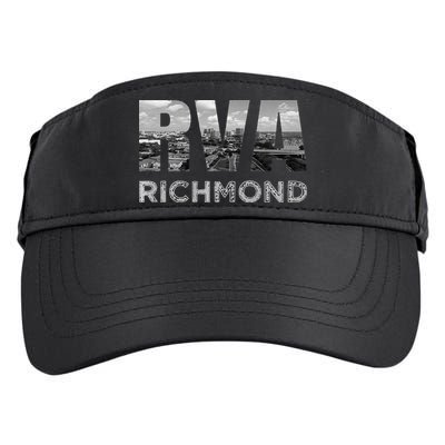 RVA Richmond Skyline Commonwealth Virginia Local Souvenir Adult Drive Performance Visor