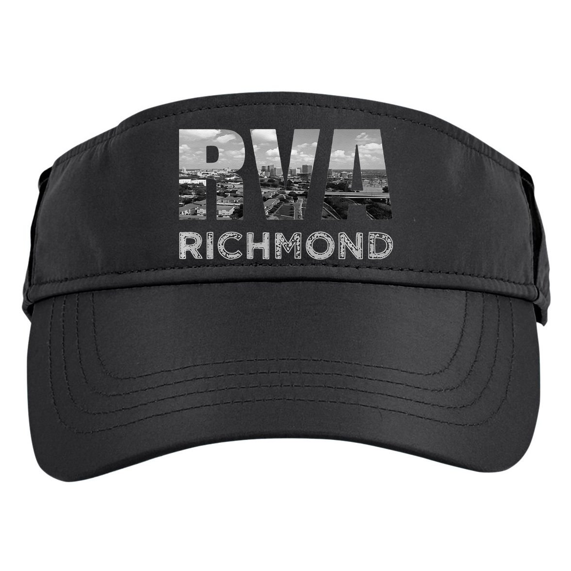 RVA Richmond Skyline Commonwealth Virginia Local Souvenir Adult Drive Performance Visor