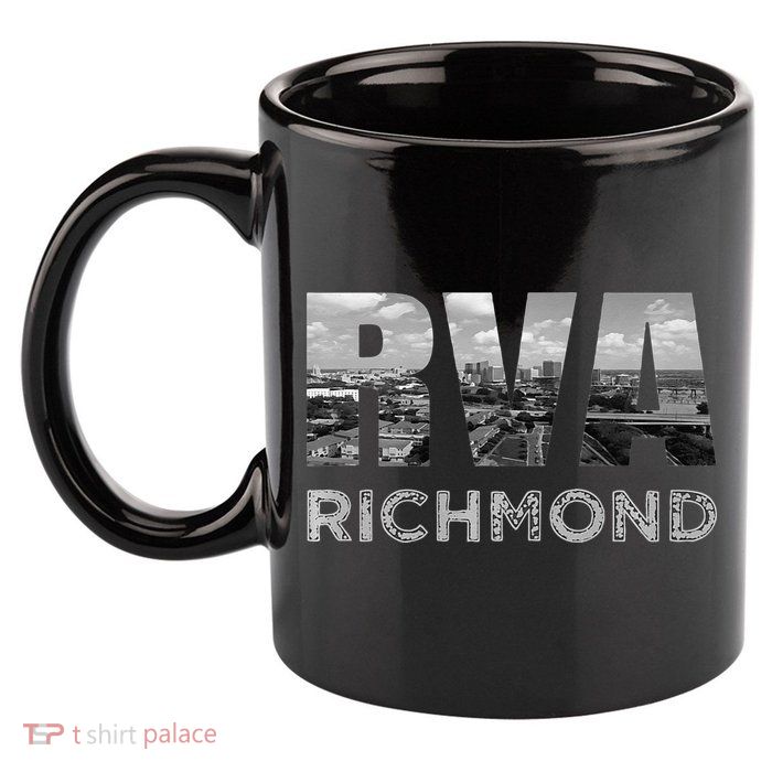RVA Richmond Skyline Commonwealth Virginia Local Souvenir 11oz C Handle Ceramic Mug