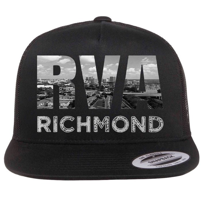 RVA Richmond Skyline Commonwealth Virginia Local Souvenir Flat Bill Trucker Hat