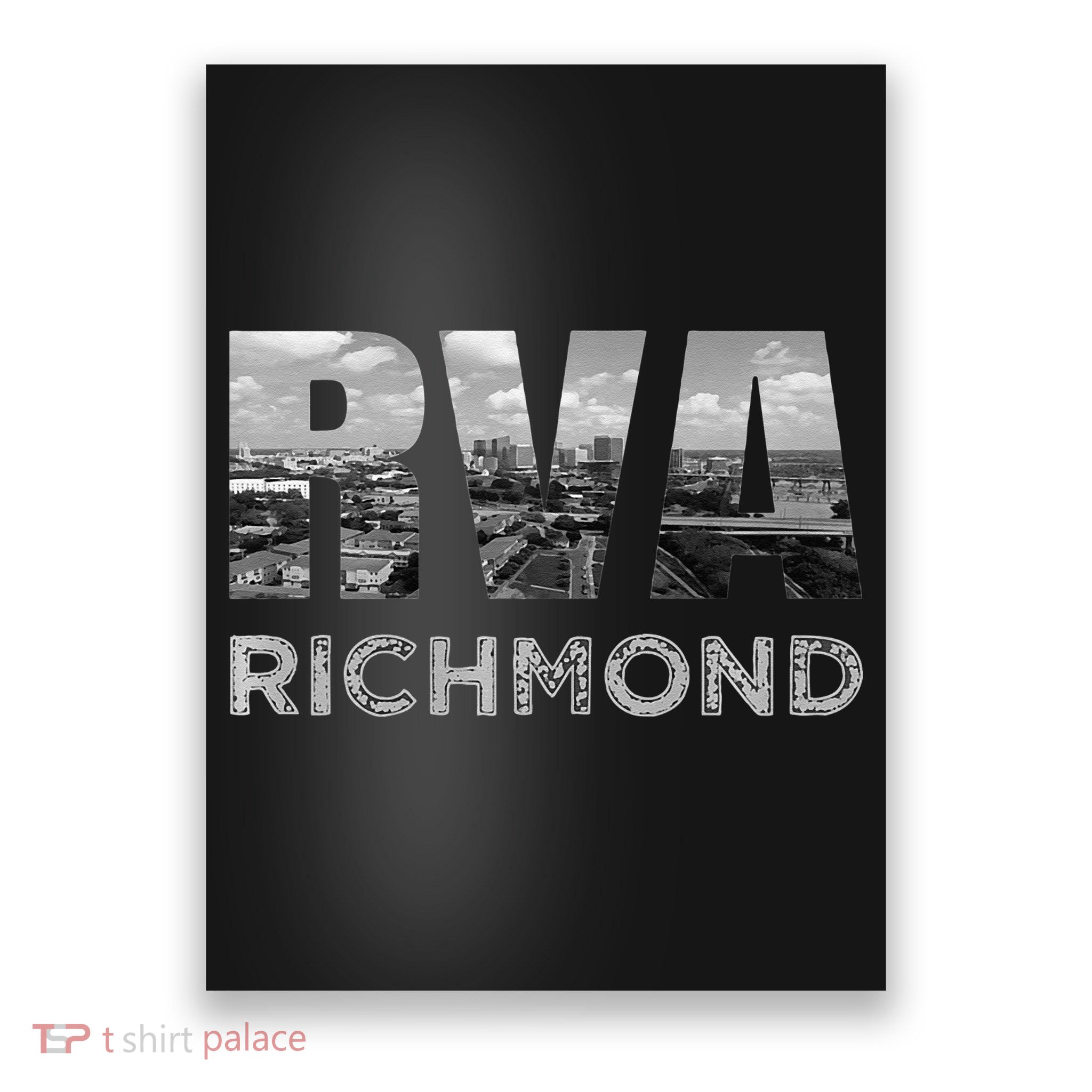RVA Richmond Skyline Commonwealth Virginia Local Souvenir Poster