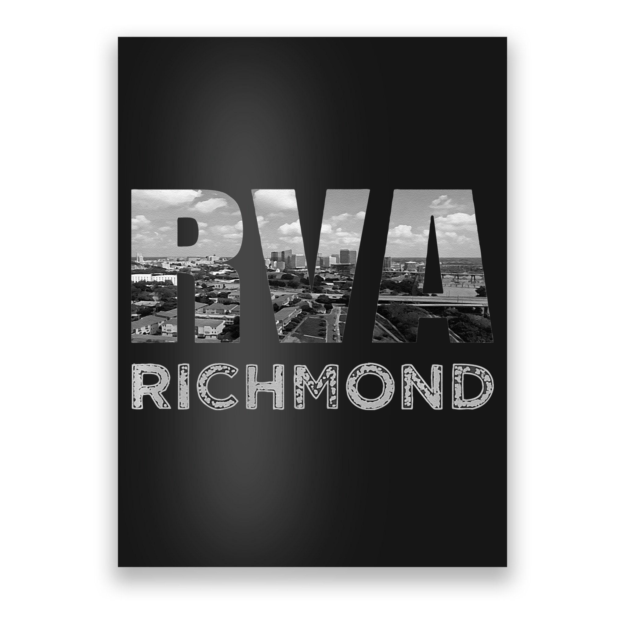 RVA Richmond Skyline Commonwealth Virginia Local Souvenir Poster