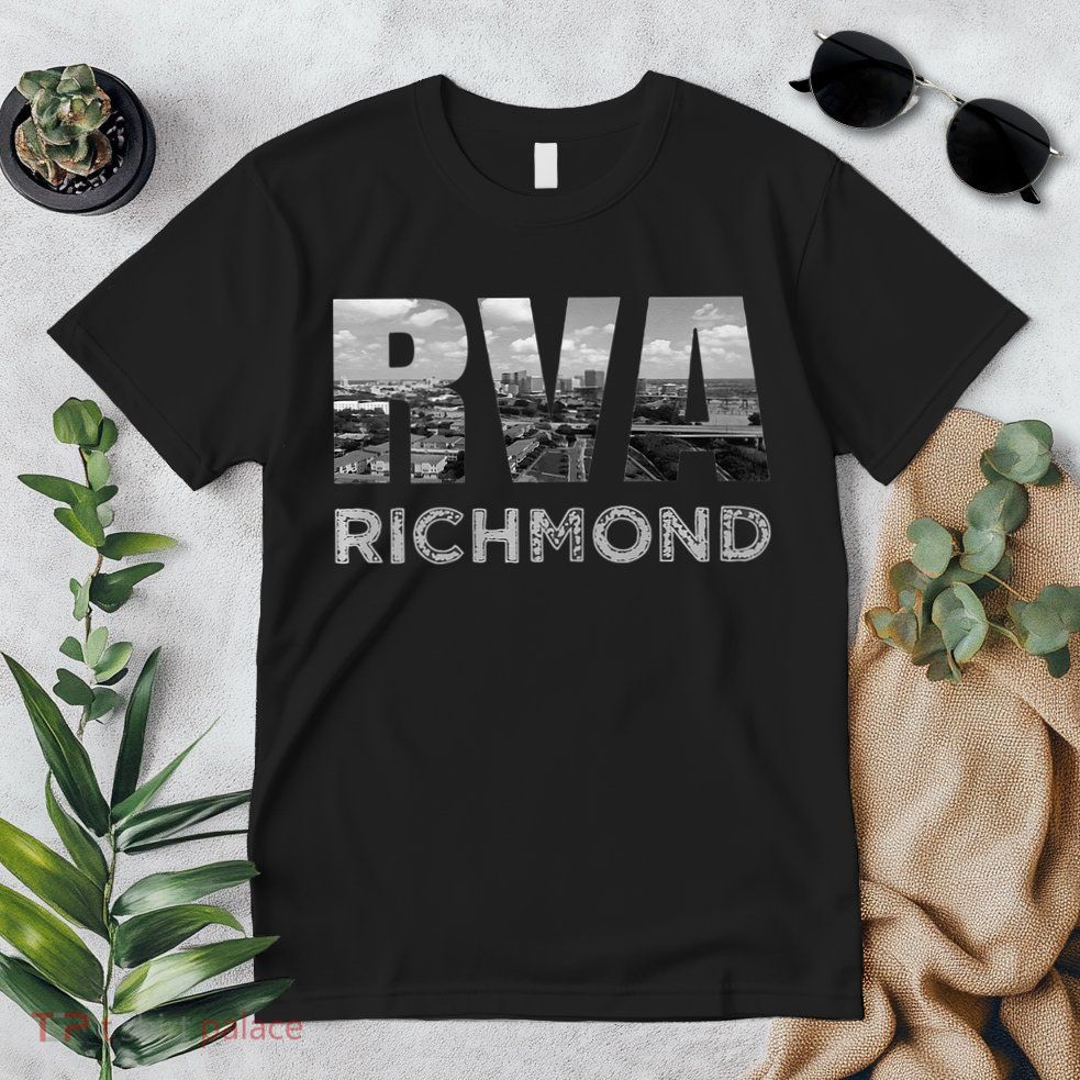RVA Richmond Skyline Commonwealth Virginia Local Souvenir Premium T-Shirt