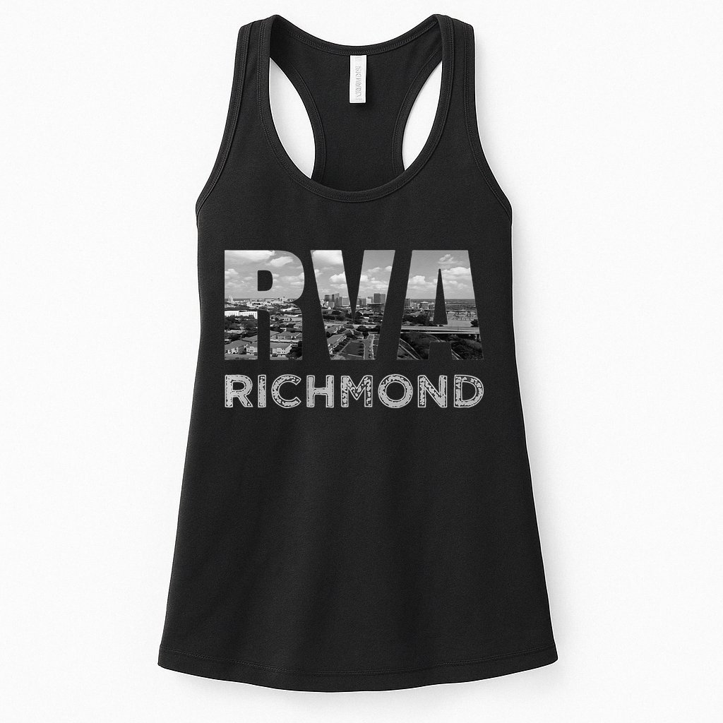 RVA Richmond Skyline Commonwealth Virginia Local Souvenir Womens Tank Top
