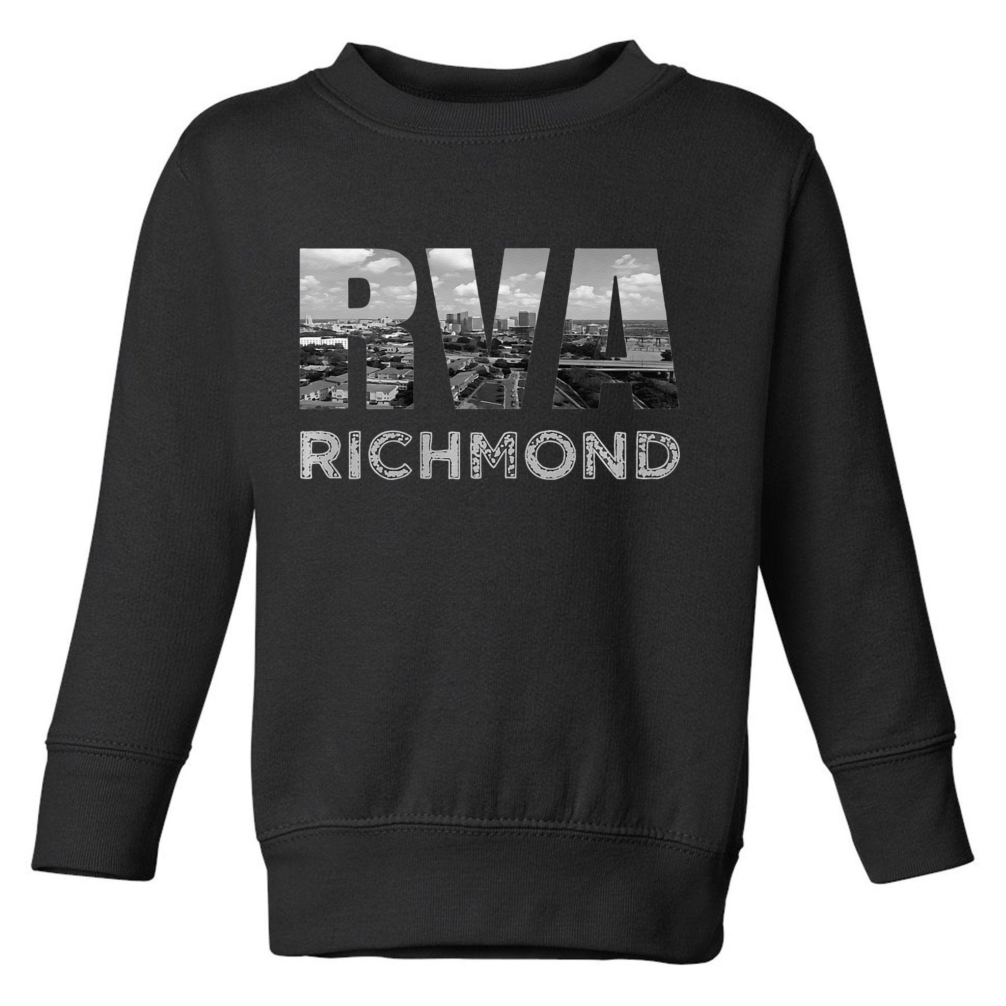 RVA Richmond Skyline Commonwealth Virginia Local Souvenir Toddler Sweatshirt