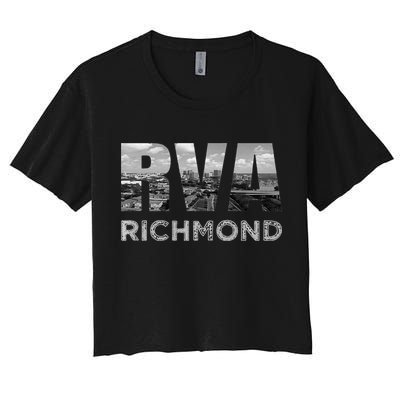 RVA Richmond Skyline Commonwealth Virginia Local Souvenir Women's Crop Top Tee