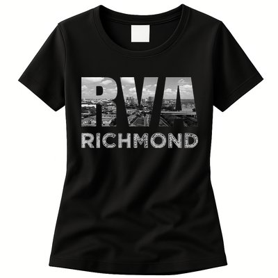 RVA Richmond Skyline Commonwealth Virginia Local Souvenir Womens T-Shirt