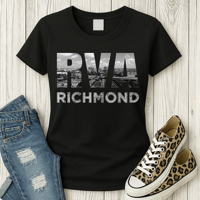 RVA Richmond Skyline Commonwealth Virginia Local Souvenir Womens T-Shirt