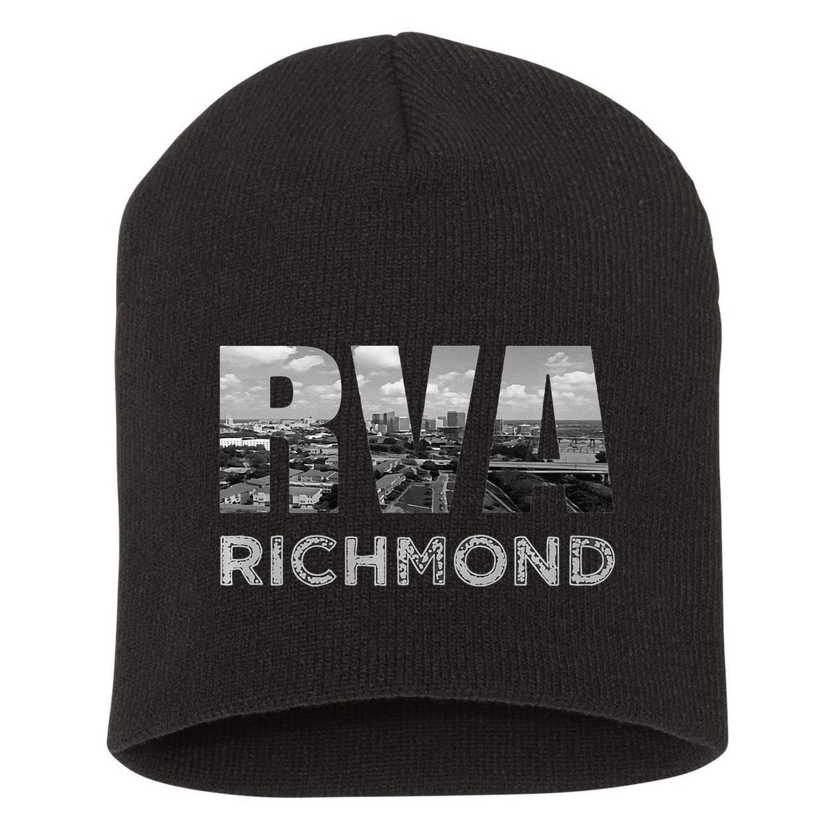 RVA Richmond Skyline Commonwealth Virginia Local Souvenir Short Acrylic Beanie