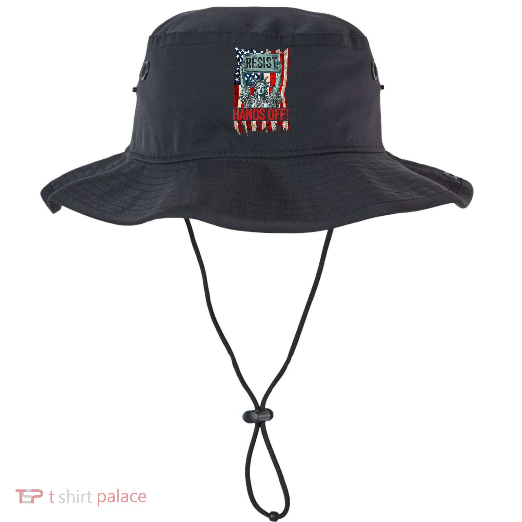 Resist Resistance Statue Of Liberty Hands Off Protest Retro Bucket Hat