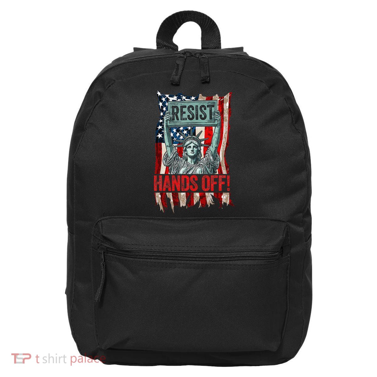 Resist Resistance Statue Of Liberty Hands Off Protest Retro 16 in Basic Backpack