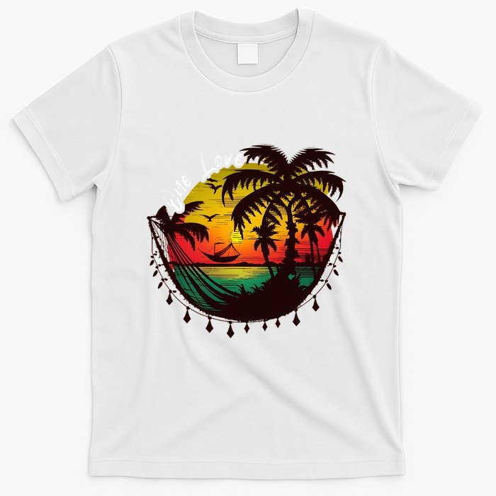 Rasta Reggae Sunset One Love Rastafari Jamaican T-Shirt