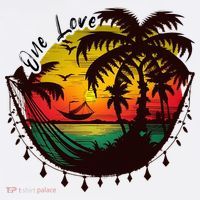 Rasta Reggae Sunset One Love Rastafari Jamaican Tall T-Shirt