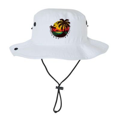 Rasta Reggae Sunset One Love Rastafari Jamaican Legacy Cool Fit Booney Bucket Hat