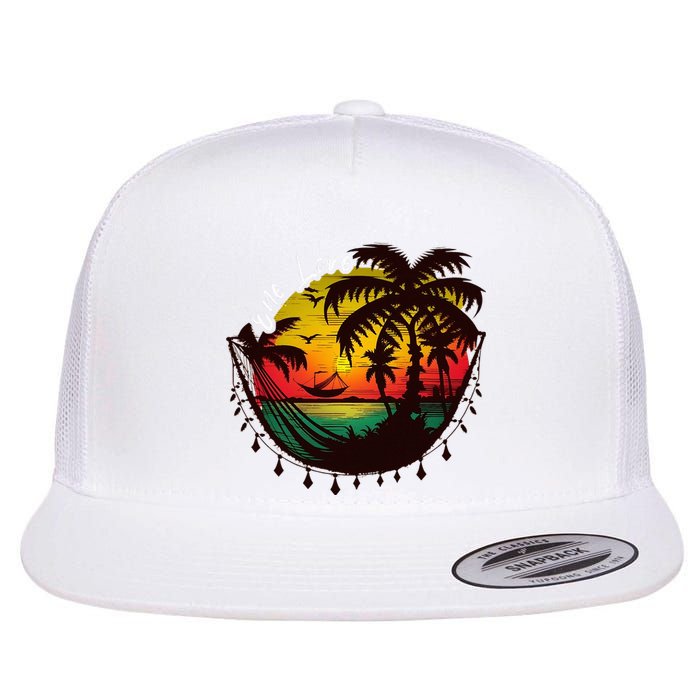 Rasta Reggae Sunset One Love Rastafari Jamaican Flat Bill Trucker Hat