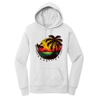 Rasta Reggae Sunset One Love Rastafari Jamaican Women's Pullover Hoodie