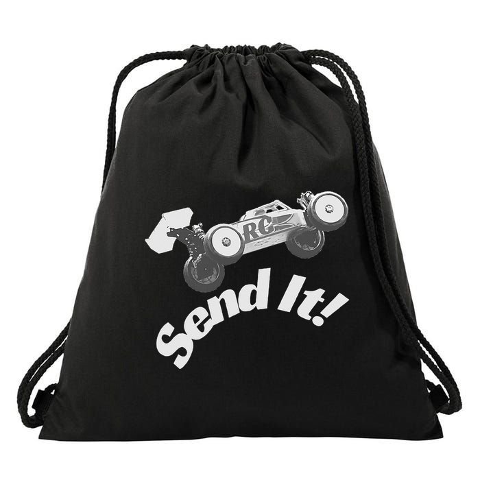 Rc Racing Send It! Radio Control Cars Drawstring Bag